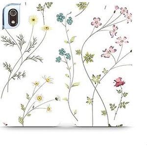 Flipové puzdro na mobil Xiaomi Redmi 7A – MD03S Tenké rastlinky s kvetmi