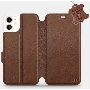 Flip pouzdro na mobil Apple iPhone 11 - Hnědé - kožené - Brown Leather
