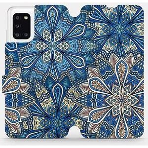Flipové puzdro na mobil Samsung Galaxy A31 – V108P Modré mandala kvety