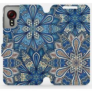 Flipové pouzdro na mobil Samsung Galaxy Xcover 5 - V108P Modré mandala květy