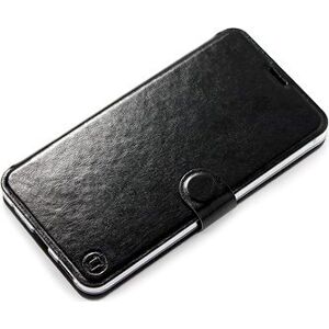 Mobiwear Flip puzdro pre Samsung Galaxy M22 – C_BLS Black & Gray so sivým vnútrom
