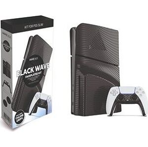 Maxx Tech PS5 Slim Faceplates Kit - Black Wave