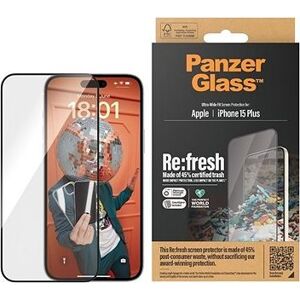 PanzerGlass Recycled Glass Apple iPhone 15 Plus s inštalačným rámikom