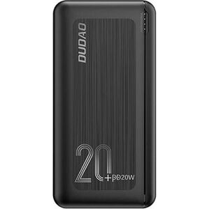 Dudao K12PQ+ 20 000 mAh, 2× USB, QC 3.0 PD, 20 W, čierna