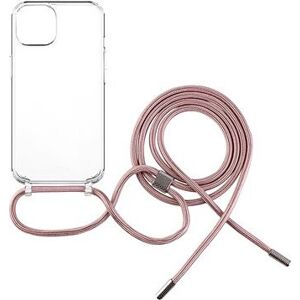 FIXED Pure Neck s ružovou šnúrkou na krk pre Apple iPhone 12/12 Pro