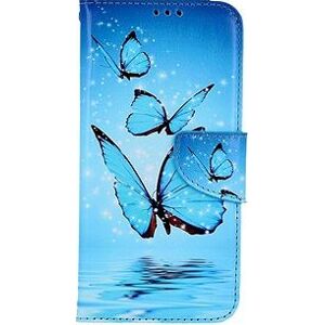 TopQ Puzdro Samsung A54 5G knižkové Modré motýle 94263