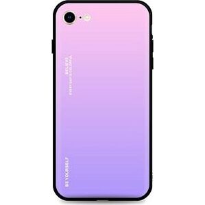 TopQ Kryt LUXURY iPhone 8 pevný duhový růžový 92468