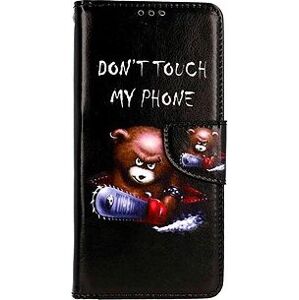 TopQ Puzdro Xiaomi Redmi Note 12 knižkové Don't Touch medvedík 95618