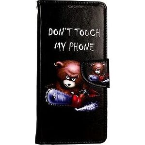TopQ Puzdro Xiaomi Redmi 12C knižkové Don't Touch medvedík 95565