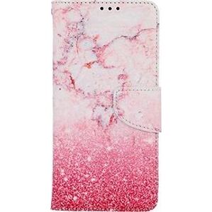 TopQ Puzdro Samsung A13 knižkové Ružové mramor 73517