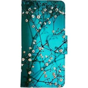 TopQ Puzdro Realme 9i knižkové Modré s kvetmi 71515