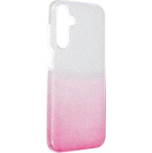 TopQ Kryt Samsung A15 glitter strieborno-ružový 116281