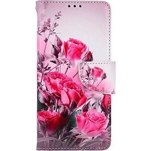 TopQ Pouzdro Samsung A54 5G knížkové Romantické růže 112641