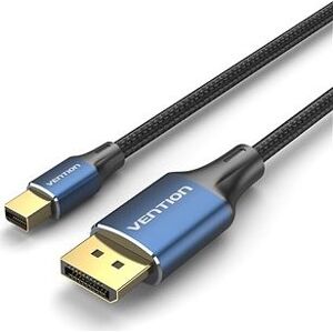 Vention Cotton Braided Mini DP Male to DP Male 8K HD Cable 1.5 m Blue Aluminum Alloy Type