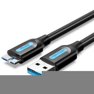 Vention USB 3.0 (M) to Micro USB-B (M) Cable 3 M Black PVC Type