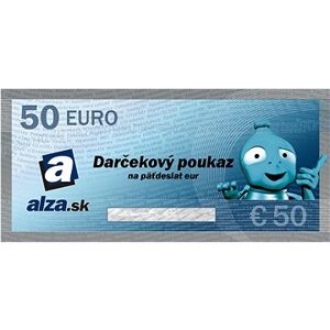 Elektronický darčekový poukaz Alza.sk na nákup tovaru v hodnote 50 €